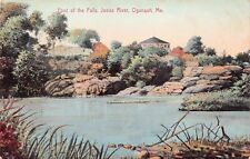 Ogunquit ME Maine Josias River Foot of the Falls Waterfall Park Vtg Postcard V8 picture