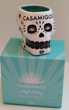 CASAMIGOS Skull Mug BNIP 296ml with recipe George Clooney picture