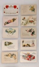 Lot Of 29 - Vintage Post Cards Scrapbooking Arts & Crafts w/stamp  1920's picture