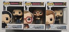 Funko Pop Trailer Park Boys  Bubbles  Ricky and Julian SET w/ Protector  picture