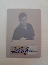 Charlie Sheen 1/1 Magenta Autograph Printing Plate 2020 Leaf Pop Century picture