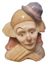Vintage MEICO Clown Paul Sebastian Feelings Head Glazed Porcelain Hand Crafted picture