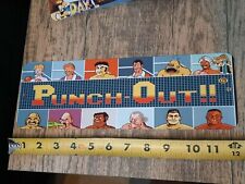 Punch Out Mike Tyson Classic Arcade Marquee Banner 4x12 Metal Wall Sign picture
