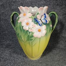 Franz Vase Large Butterfly Floral picture