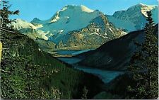Mt Athabasca Jasper Park Alberta Canyon Sunwapta River Columbia Unp Postcard picture