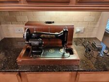 100% WORKING - Vintage - Franklin Rotary Sewing Machine - Case & Foot Pedal picture