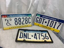 2008-2011 Three Vintage Pennsylvania USA License Plate Original Collectible picture