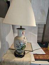 Lamp, Vintage China Asian Design, Hummingbird, Crane, Flowers picture