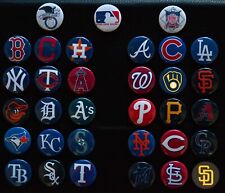 MLB Individual Magnets - Current & Retro - Choose From List - 1 1/2 Inch Round picture
