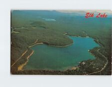 Postcard Aerial View Elk Lake Cascade Range Central Oregon USA picture