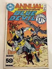 Blue Devil Annual #1 (1st Unofficial Teamup Of Justice League Dark)NM/VF Dc 1985 picture