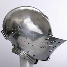 Custom SCA HNB 18 Gauge Steel Medieval Tournament Tudor Close helmet Armor picture