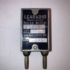 VINTAGE LEARADIO QUARTZ CRYSTAL  MODEL A.A. FROM HAM RADIO ESTATE picture