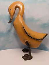 Wood Goose Duck Decor With Nails Retro Antique picture