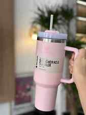 Pink Valentines Gift Stanley Cup 40oz Quencher H2.0 Stanley Tumbler Double 2024 picture