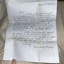 Antique 1850 Letter Mention Advertisement for Robert Sears Nassau St New York NY picture