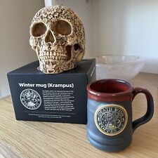 Death Wish Coffee Christmas Mug Krampus 1214/3666 - Deneen Pottery NIB From 2019 picture