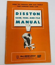 Disston Saw Tool and File Manual 1955 63 Page Catalog HKP Henry Disston picture