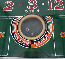 RARE - VINTAGE HC Evans Co Monte Carlo CRAPS GAME Dice Tabletop MUST SEE picture