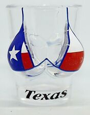 Texas Flag Bikini Bust 3D Shot Glass picture