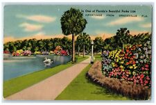 1941 One Florida's Beautiful Parks Greetings From Graceville Florida FL Postcard picture