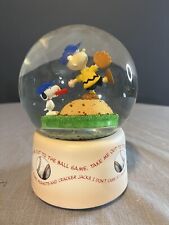 Peanuts Snoopy Take Me Out To The Ball Game Snow Globe RARE picture