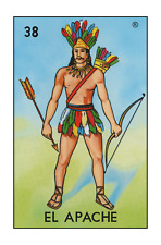 El Apache Loteria Mexicana 4” Magnet Mexican Lottery Fridge Magnet picture