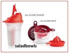 TUPPERWARE ALL-IN-ONE SHAKER and MATE Measure Mix Store Dripless Seal Zest Juice picture