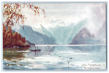 c1910 Lake Manapouri New Zealand The North Arm Oilette Tuck Art Postcard picture