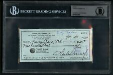 Charles Pete Conrad d. 1999 signed autograph Check Astronaut Beckett BAS Slabbed picture