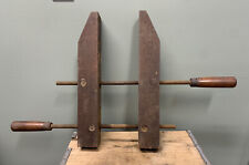 Emmert Mfg Co Waynesboro PA Vintage Wood Parallel Jaw Clamp Vise Woodworking picture