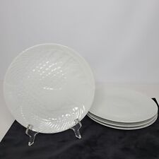 Set of 4 Dansk International Designs France Embossed Fish White Porcelain Plates picture