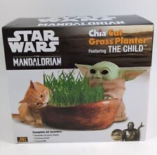 Chia Cat Grass Planter Featuring The Child Baby Yoda Star Wars The Mandalorian  picture