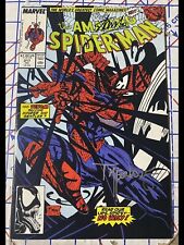 1989 AMAZING SPIDER-MAN #317 VENOM SIGNED BY STAN LEE AND TODD MCFARLANE picture