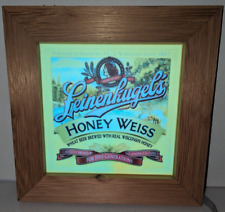 Leinenkugel's Beer Wood Framed Honey Weiss LED MOTION Lighted Sign - see video picture