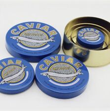 Empty Caviar Tins - 500g, 250g, 125g, 50g. (One Of Each Size) picture
