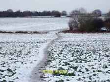Photo 6x4 Bridleway to Stanton by Bridge in Snow Melbourne The same subje c2014 picture