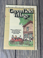 Vintage Dearborn Michigan Greenfield Village Map Souvenir  picture