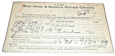 1909 WEST JERSEY & SEASHORE RAILROAD PRR WOODBURY & SALEM NJ RPO POST CARD picture