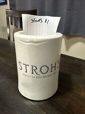 Vintage Stroh's Fire Brewed Beer Can Soft Foam Koozie picture