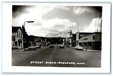 c1960's Street Scene Rushford Minnesota MN Unposted RPPC Photo Postcard picture
