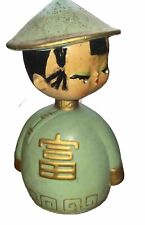Vintage Asian Bobble Head And Bank, Female Figurine picture