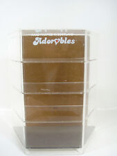 Vtg Adorables Acrylic Store Display Case Peter Fagan Figurine Point Of Purchase picture
