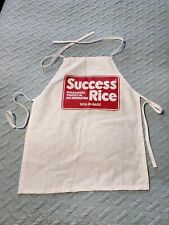 VINTAGE SUCCESS RICE BOIL IN BAGS WHITE COTTON APRON picture