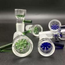 2pcs 14mm male Glass Funnel Bowl Slide Bowl with Snowflake Screen for Glass Bong picture