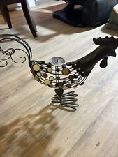 Chicken candleholder metal Bedazzled picture