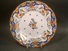Antique French Faience Hand Painted Rouen Plate c.1900 picture