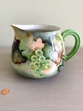 Vintage HAND PAINTED FINE CHINA PITCHER, Maker’s Stamp picture