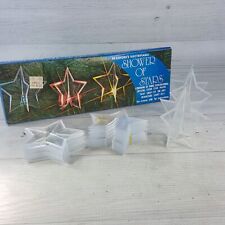 Vintage Bradfords Lightable 3D Shower of Stars 10 Acrylic Light Ornament Covers picture