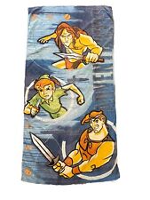 Vintage Tarzan Beach Towel Disney  Adventurers Peter Pan Hercules Boys picture